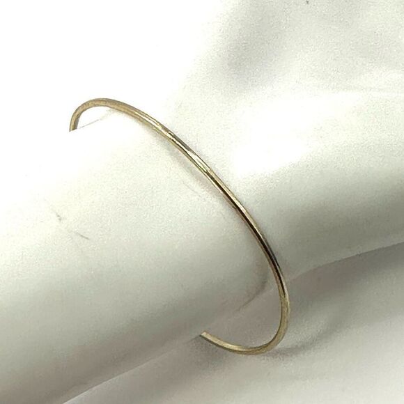 Gold tone rhinestone bangle bracelet - Picture 5 of 7